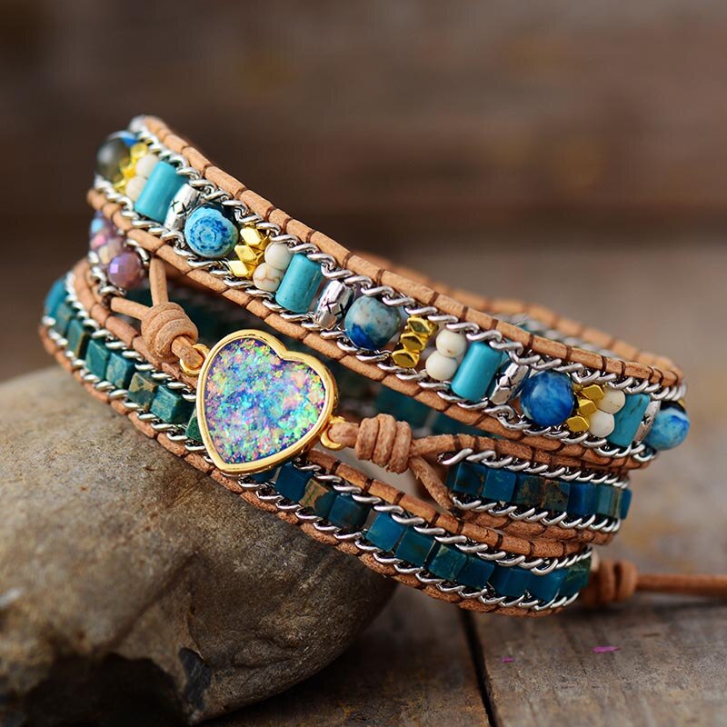Vibrant Opal Love Bracelet