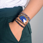 Lapis Lazuli Beschermende Wrap Bracelet