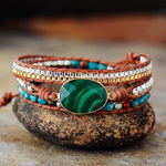 Vibrant Malachite Wrap Bracelet