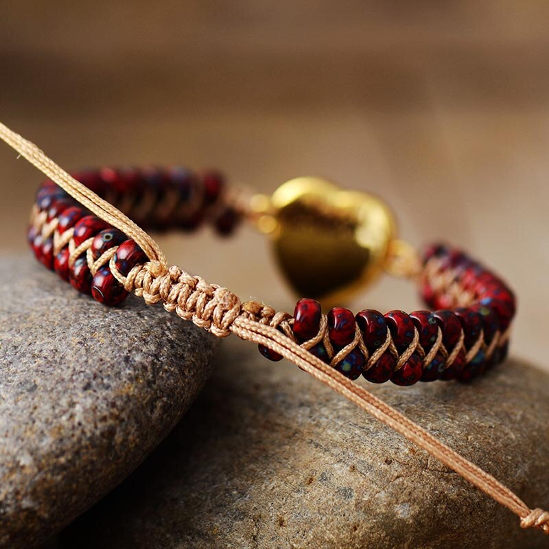 Vibrant Red Opal Love Protection Bracelet