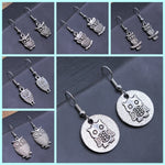 Vintage Owl Bohemian Drop Earrings