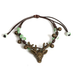 Handmade Ceramic Fawn Charm Bracelet