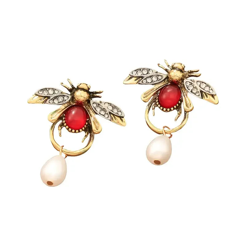 Vintage Bee Earrings