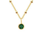 Delicate Birthstone Beaded Necklace