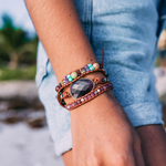 Amethyst & Lepidoliet Bracelet
