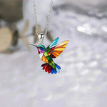 Hummingbird Necklace with Matching Earrings