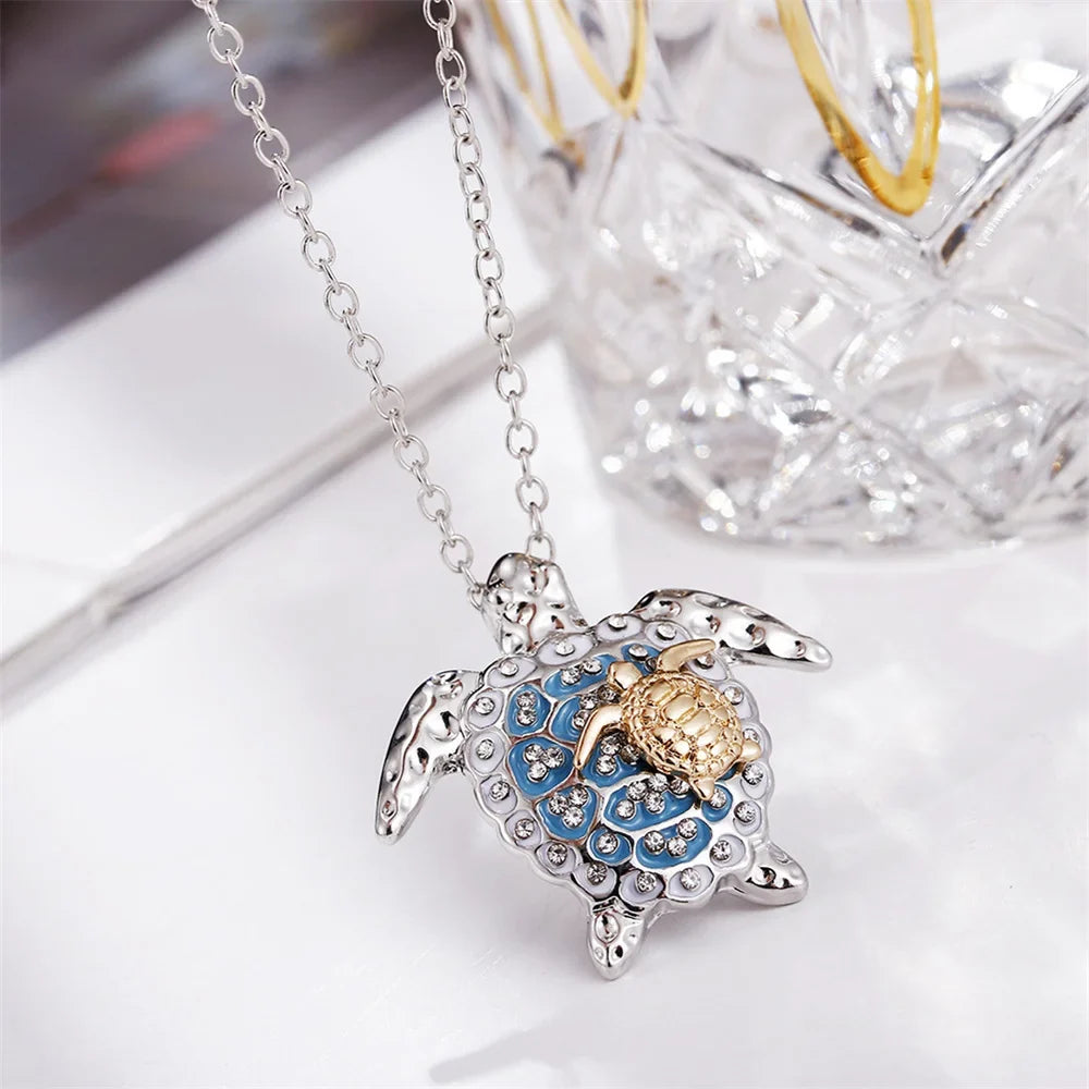 Seaweed Pendant Necklace — Vintage Silver
