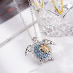 Seaweed Pendant Necklace — Vintage Silver