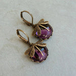 Sferische Dragonfly Earrings in Antique Gold