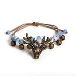 Handmade Ceramic Fawn Charm Bracelet