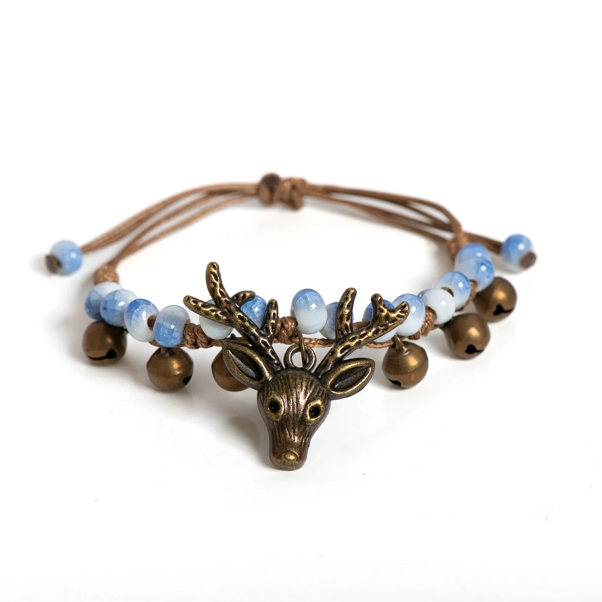 Handmade Ceramic Fawn Charm Bracelet