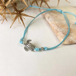 Sea Turtle Leather Anklet