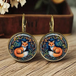 Fantastische Dieren Glass Dome Earrings