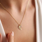 Angel Wing Birthstone Pendant