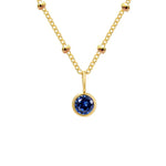 Delicate Birthstone Beaded Necklace
