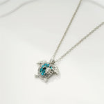 Seaweed Pendant Necklace — Vintage Silver