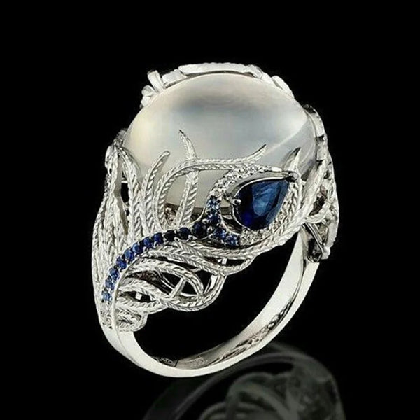 Sterling Silver Opal Ring for Women
