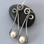 Vintage Silver Daisy Earrings