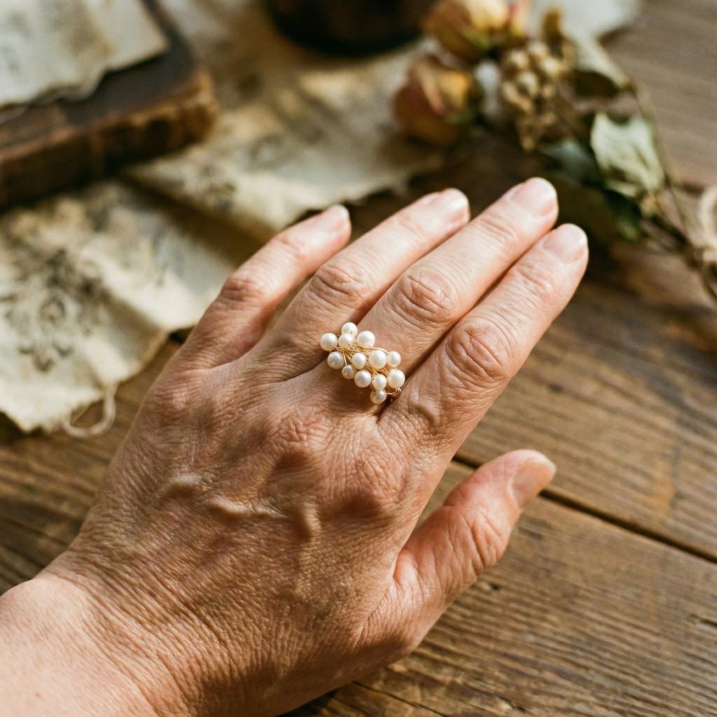 Vintage Pearl Nest Ring