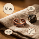 Grid Copper Ring - Susan’s Jewelry - image 5