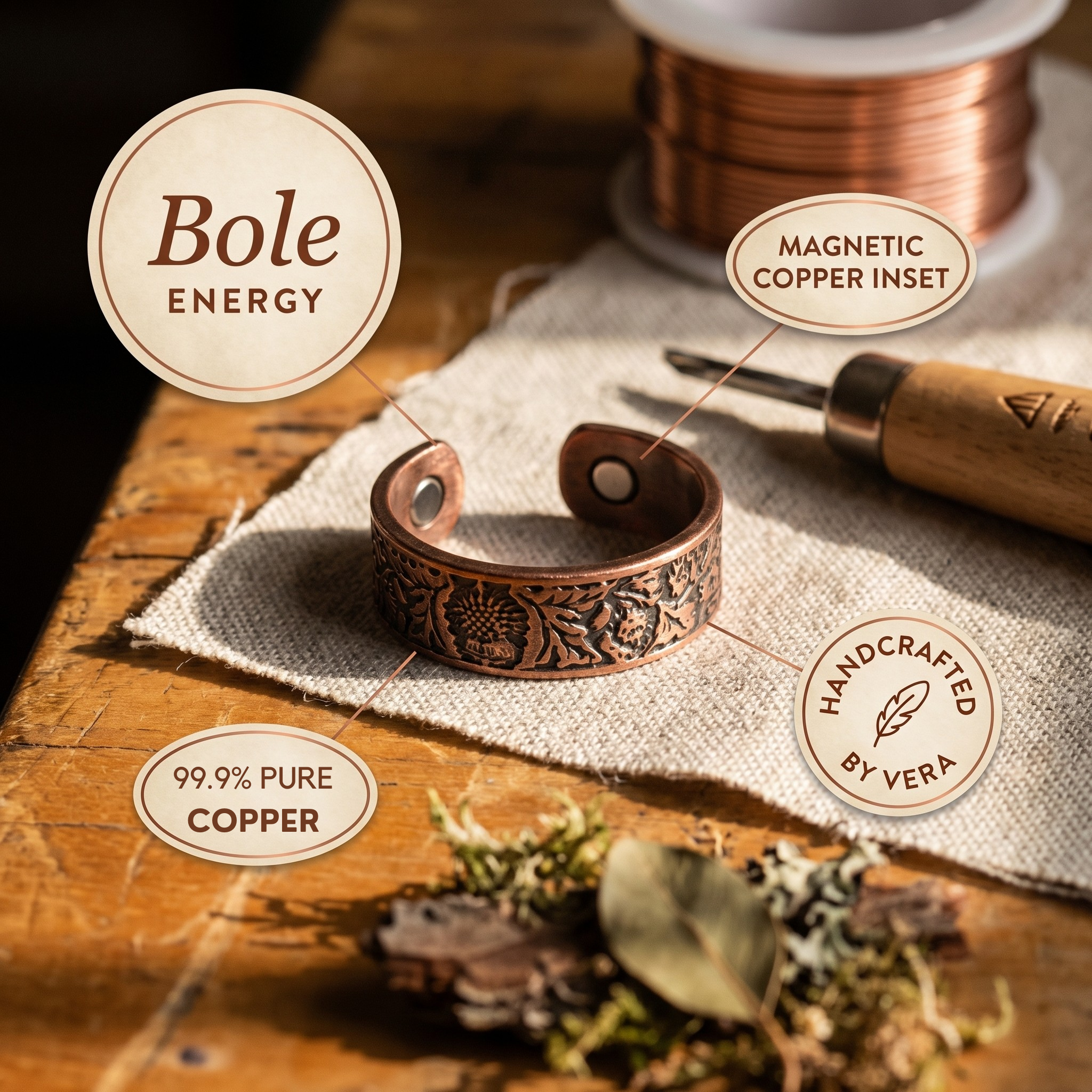Bole Copper Ring - Susan’s Jewelry - image 5