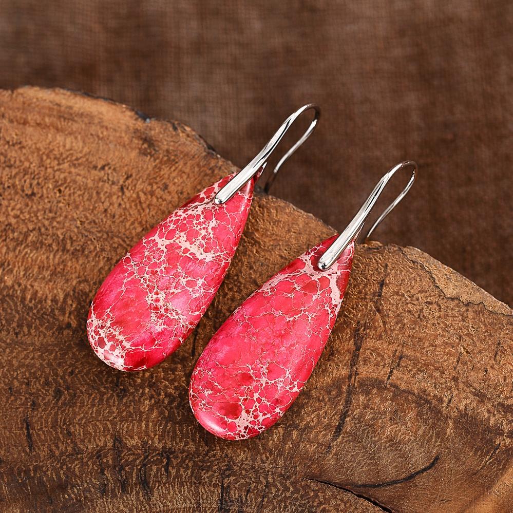 Imperial Jasper Drop Earrings