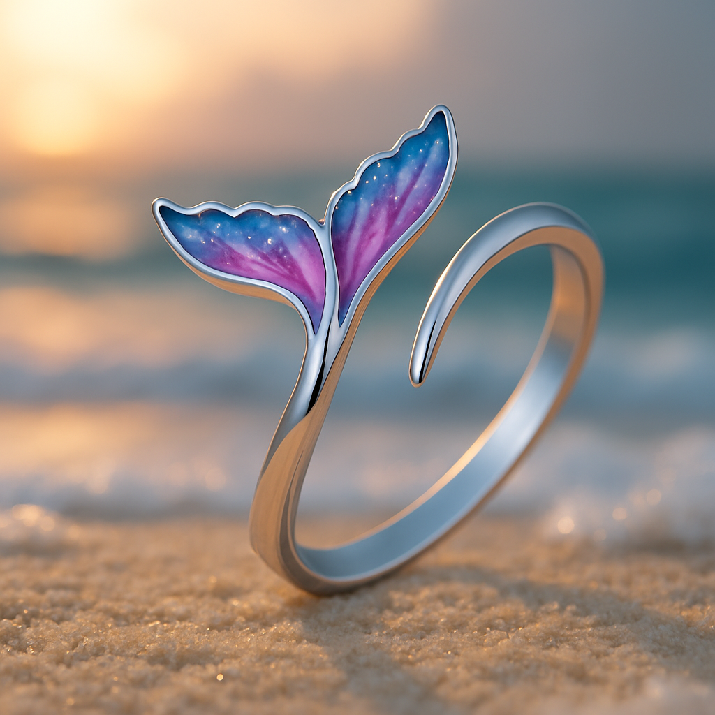 Colourful Tail Fin Adjustable Ring