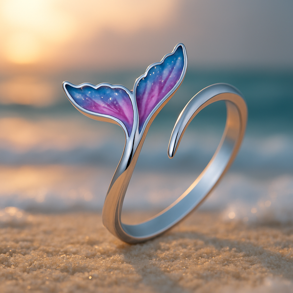Colourful Tail Fin Adjustable Ring