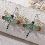 Bohemian Geborduurde Dragonfly Earrings