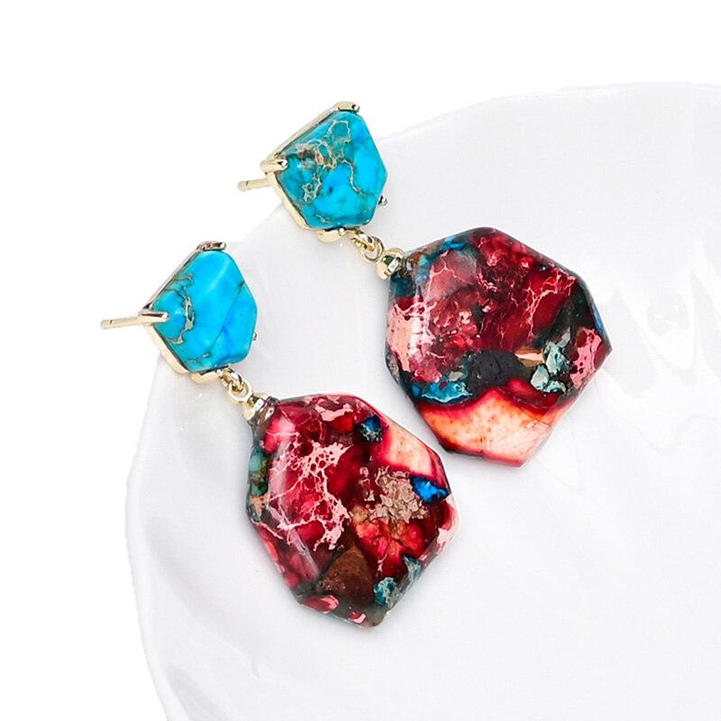 Imperial Jasper Drop Earrings