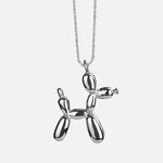 Gold Balloon Dog Pendant Necklace