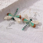 Bohemian Geborduurde Dragonfly Earrings