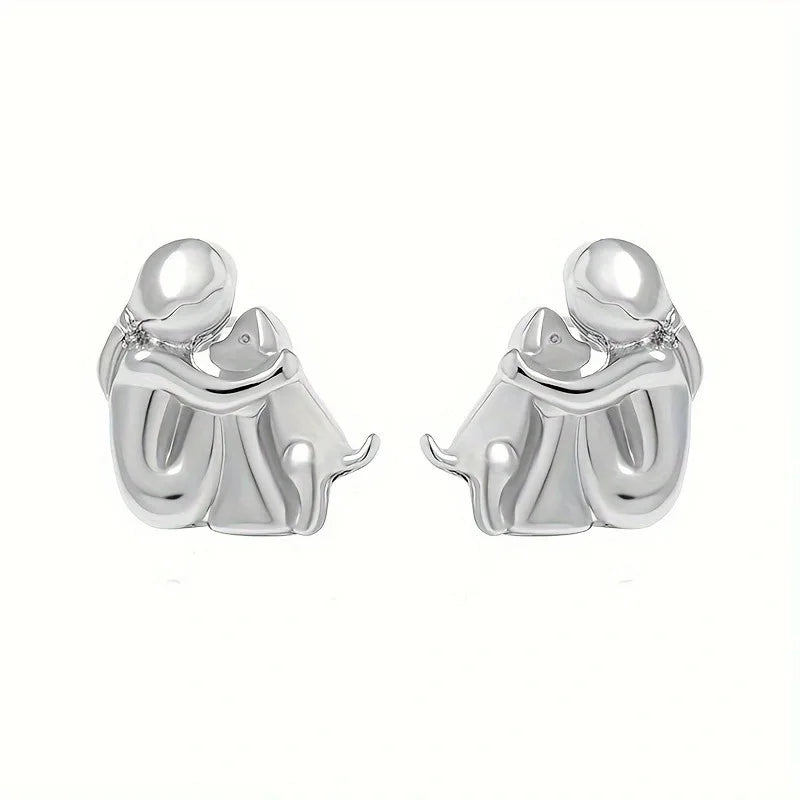 Silver & Gold Two-Tone Huggie Earrings