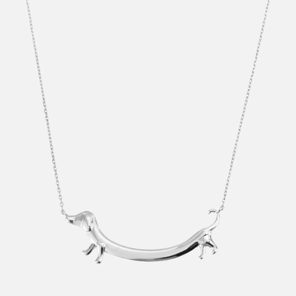 Gold Dachshund Necklace