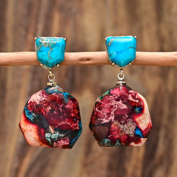 Imperial Jasper Drop Earrings
