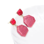 Keizer Rhodochrosite Drop Earrings