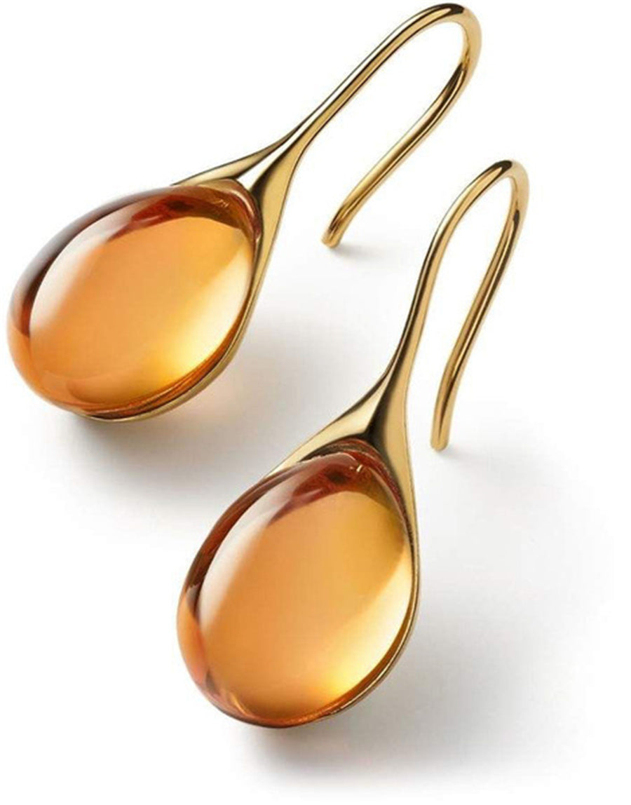 Crystal Drop Earrings in Gold & Silver