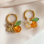 Sinaasappelbloesem Bee Hoep Earrings