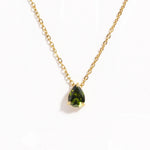 Crystal Drop Birthstone Necklace