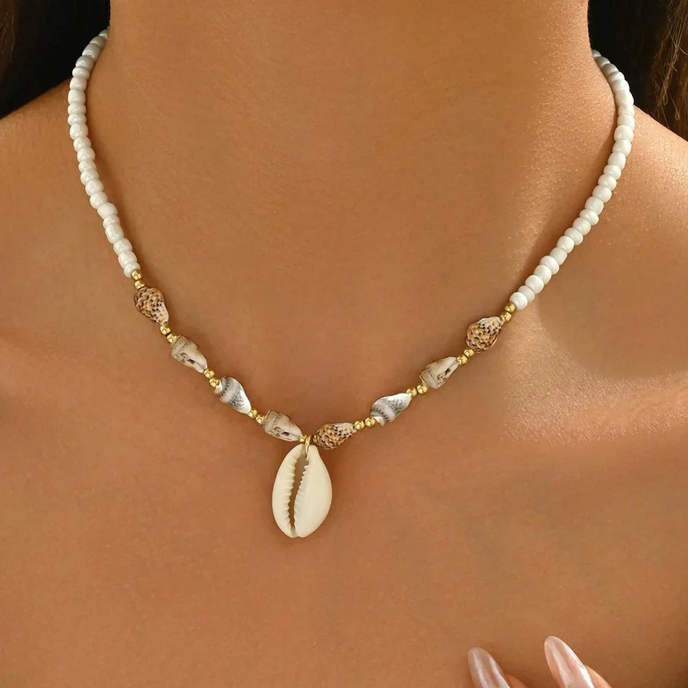 Ocean Dreams Shell Pendant Necklace