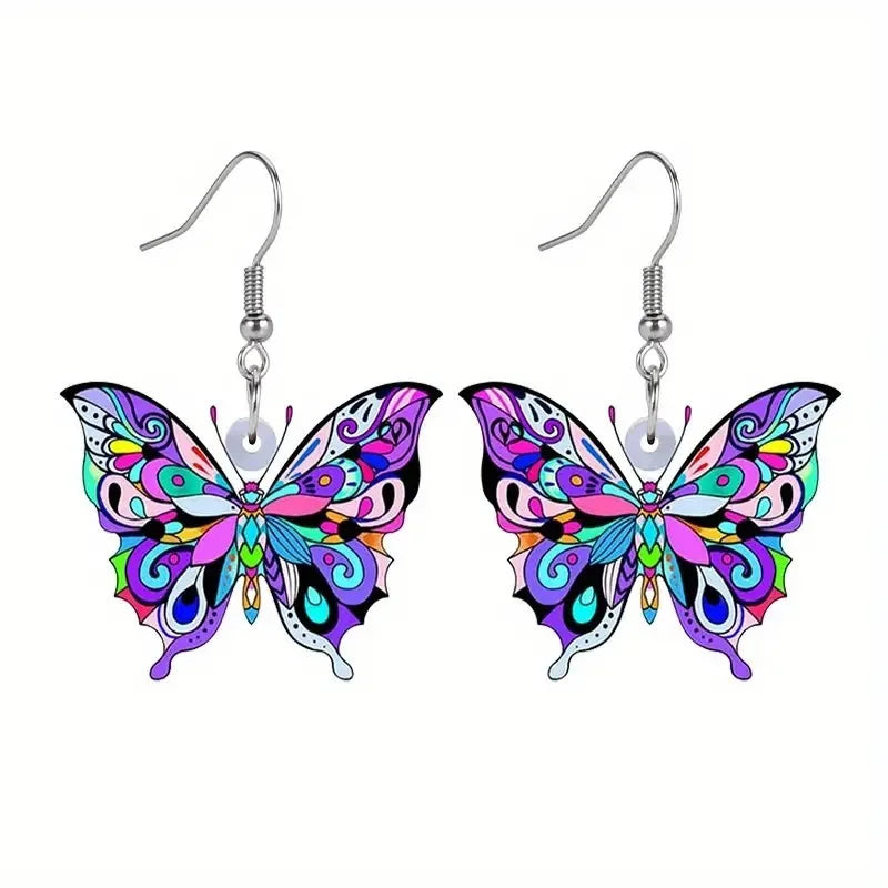 Colourful Butterfly Earrings