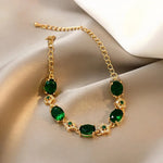 Betoverde Tuin Green Crystal Bracelet