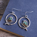 Vintage Vogel op Tak Earrings – Symbol of Vrijheid & Sereniteit