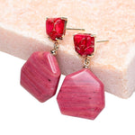 Keizer Rhodochrosite Drop Earrings