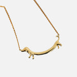 Gold Dachshund Necklace