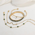 Emerald Glow Bracelet Set
