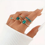 Emerald Ring Set