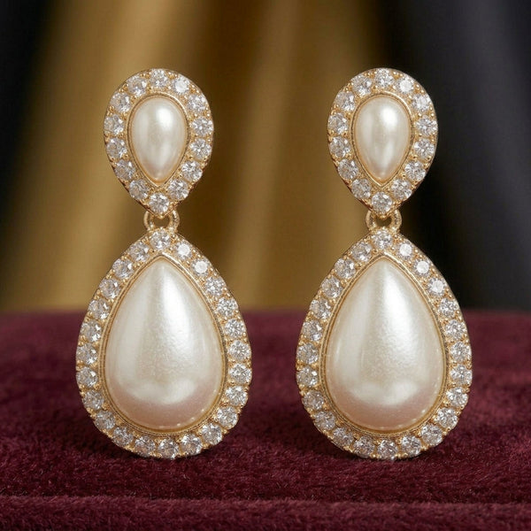 Pearl Teardrop Earrings