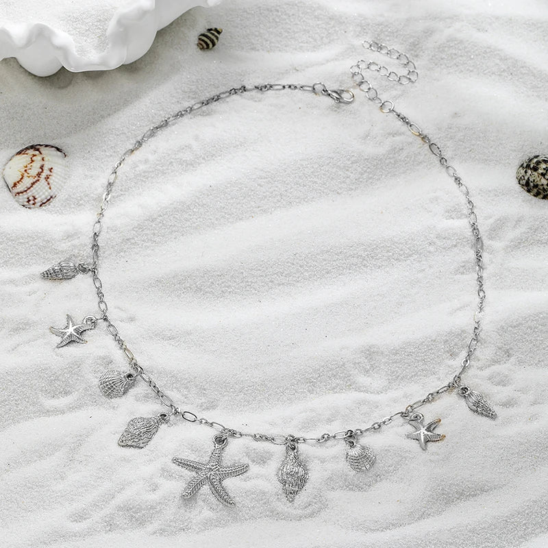 Ocean Dreams Starfish & Shell Necklace