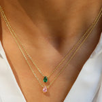 Crystal Drop Birthstone Necklace